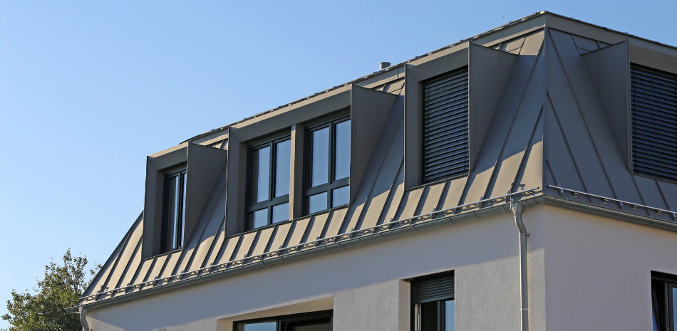 standing seam metal roof installed for a client